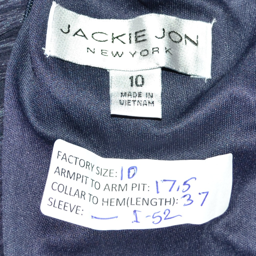 NWOT Jackie Jon Blue Rhinestone Bodycon Dress 10 - Picture 5 of 5